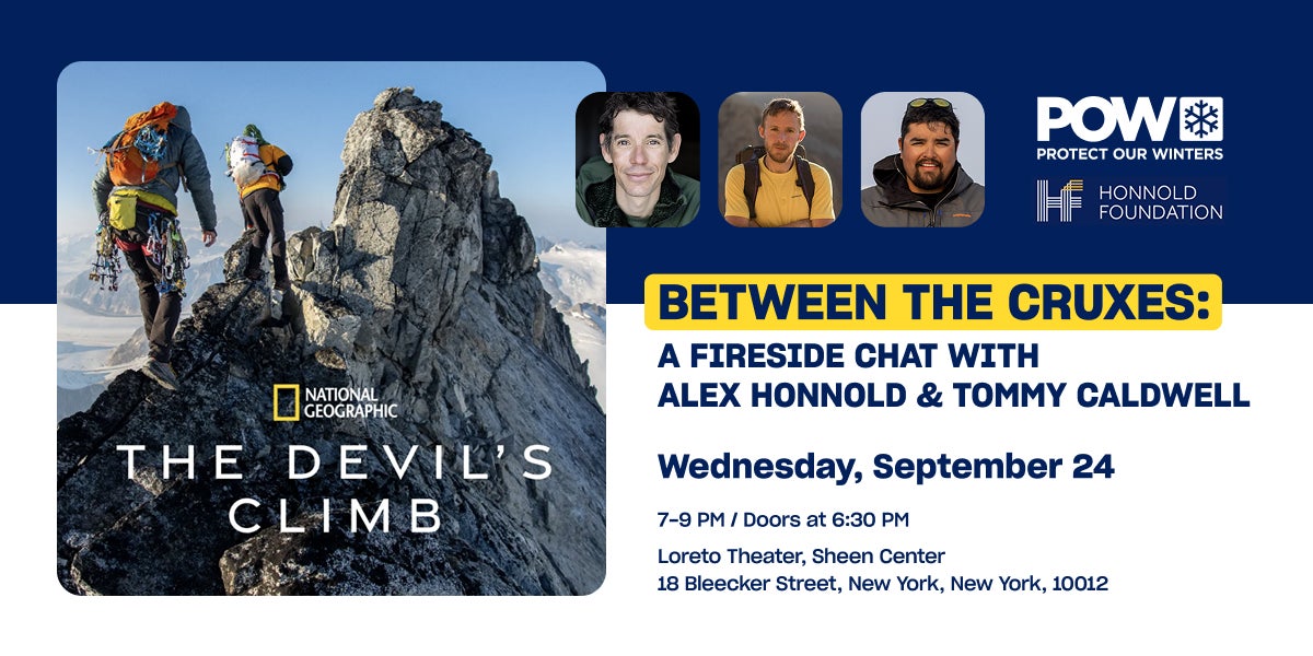 Between the Cruxes: A Fireside Chat with Alex Honnold and Tommy Caldwell