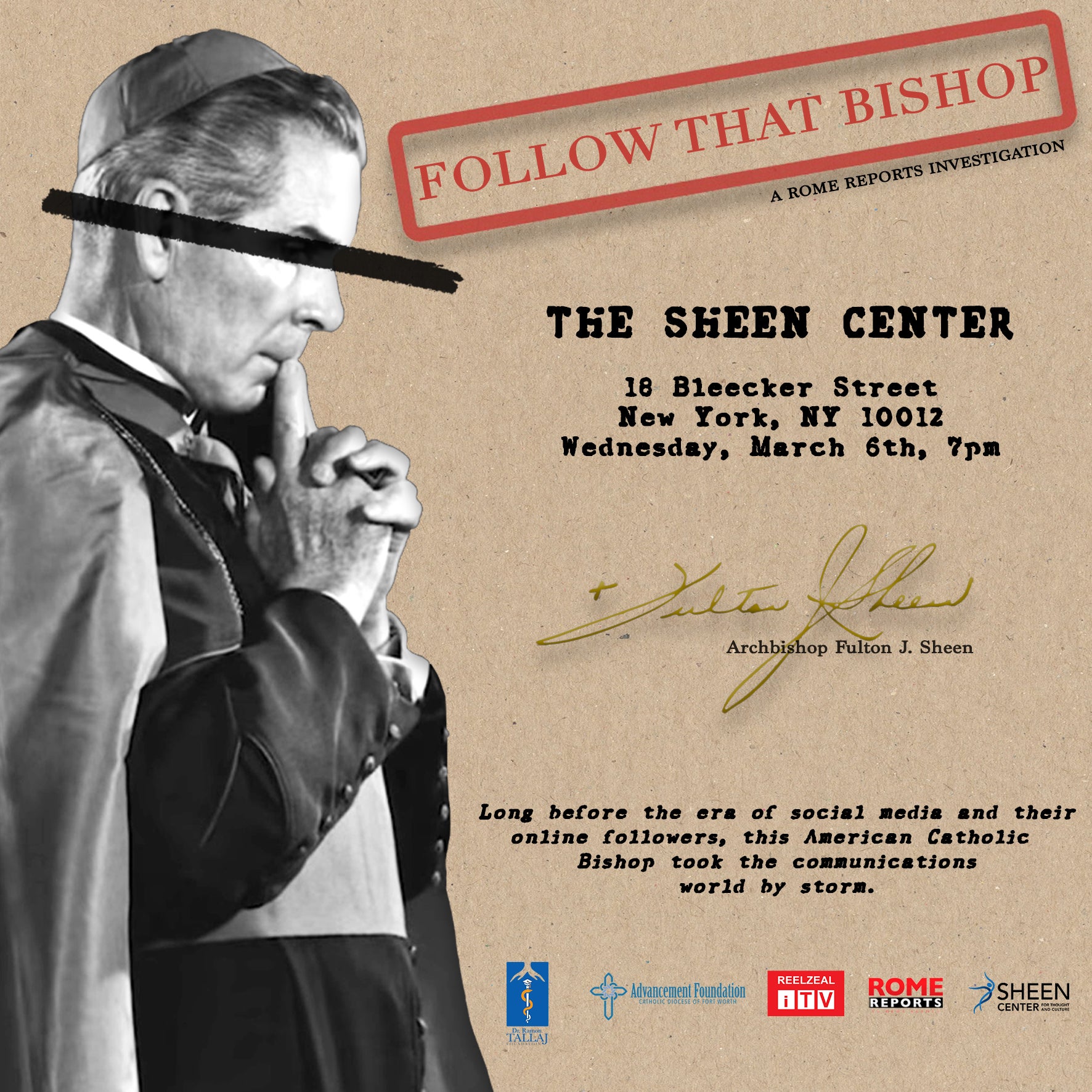 More Info for Follow That Bishop! Documentary Screening 
