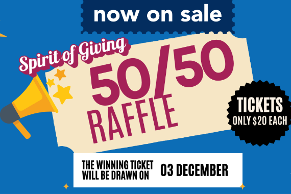 Announcing our Season of Giving 50/50 Raffle!